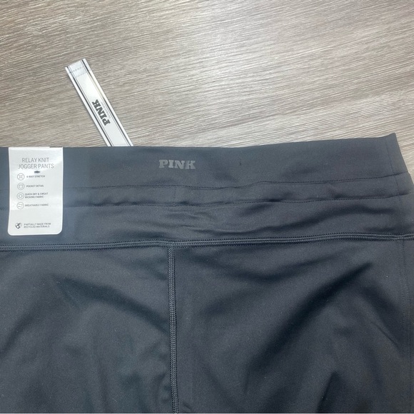 Victoria Secret/Pink. Black Jogger Pants. Size Large. - Picture 8 of 12
